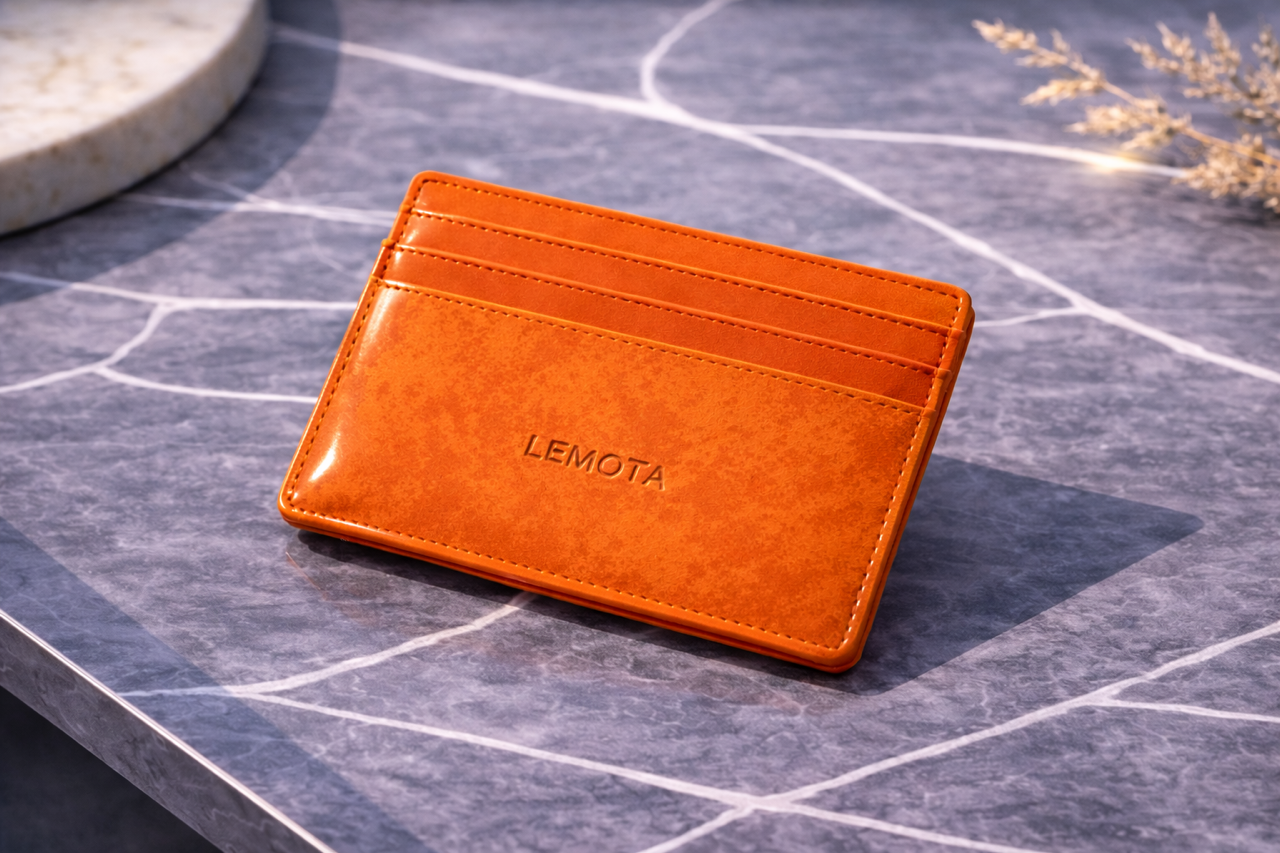 Orange Card Holder