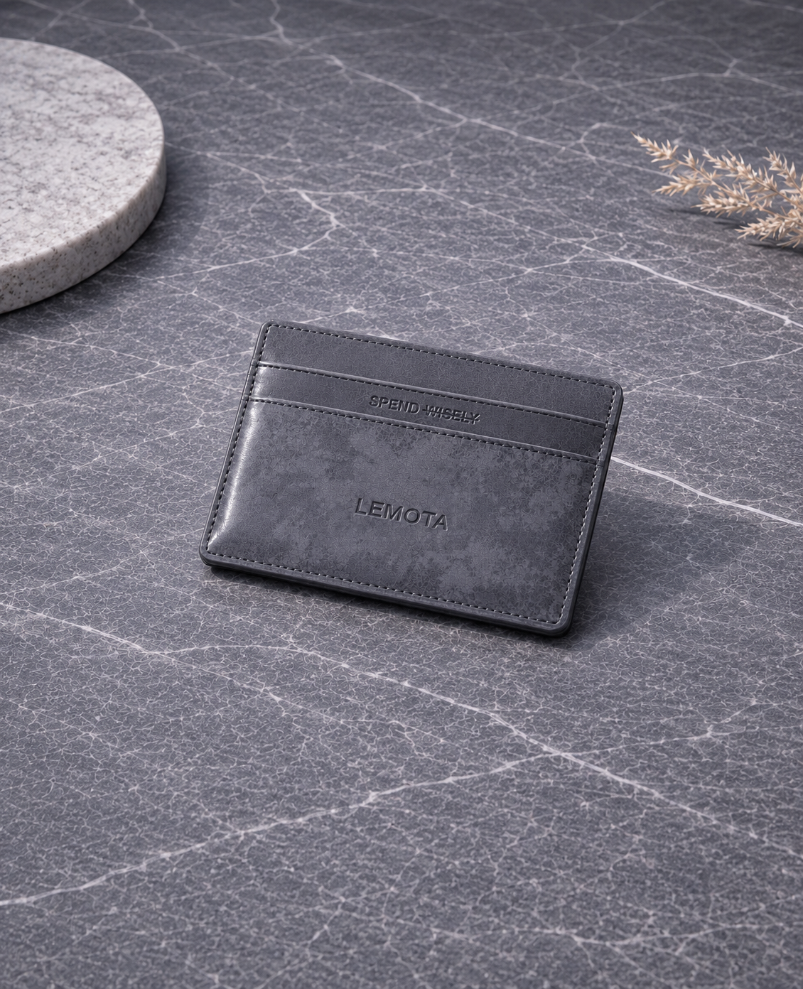 Grey Card Holder