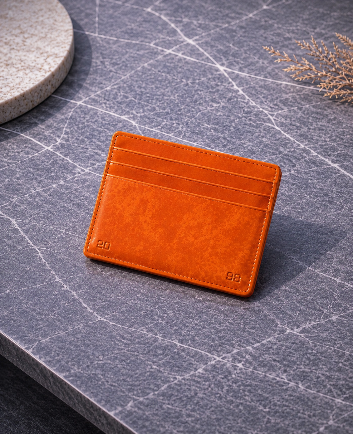 Orange Card Holder