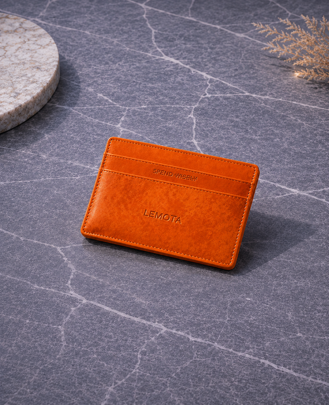 Orange Card Holder